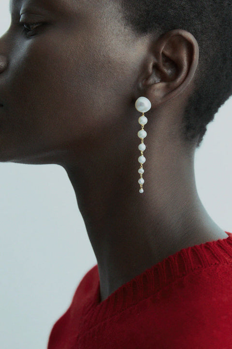 Øredobber - Lumora Chandelier Earrings Gold