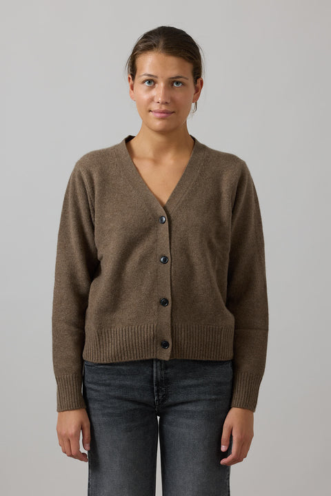 Cardigan - Ingrid Pure Dark Brown