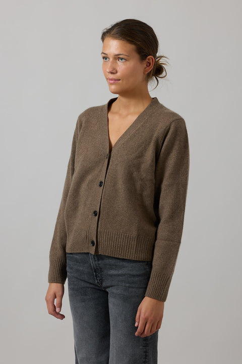 Cardigan - Ingrid Pure Dark Brown