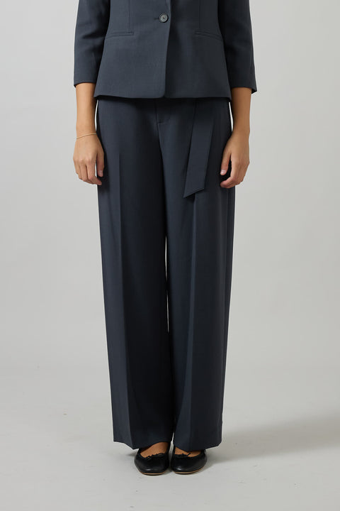 Bukse - High Waisted Belted Wide Leg