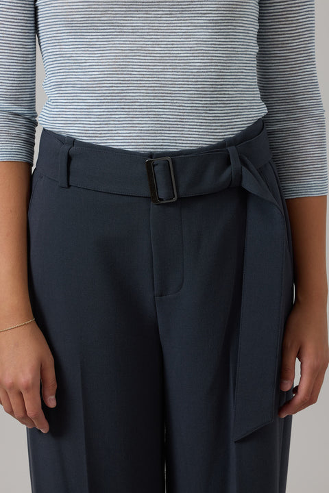 Bukse - High Waisted Belted Wide Leg