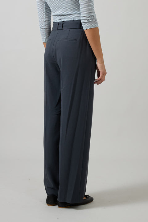 Bukse - High Waisted Belted Wide Leg