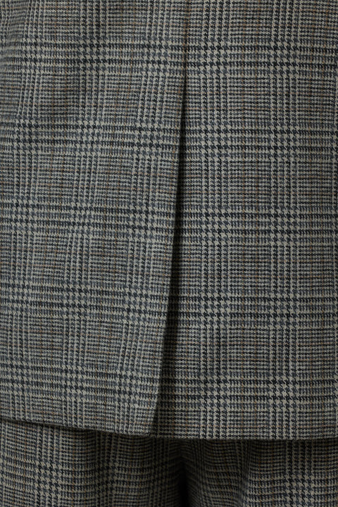 Blazer - Plaid Double Breasted Heritage Grey