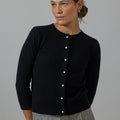 Cardigan - Pearl Button Black