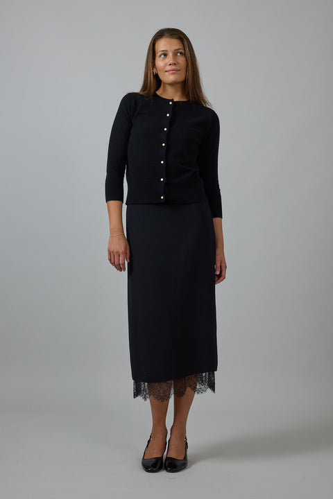 Skjørt - Lace Paneled Black