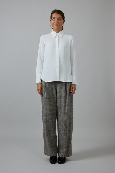 Skjorte - Pearl Button Down Off-White