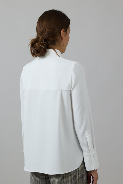 Skjorte - Pearl Button Down Off-White