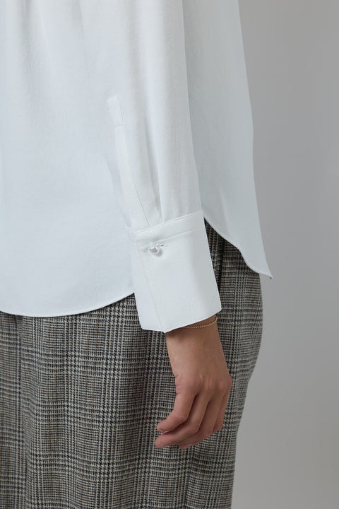 Skjorte - Pearl Button Down Off-White