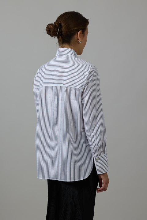 Skjorte - Relaxed Straight Shirt Optic White/Rose