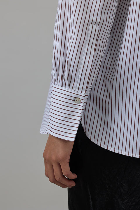 Skjorte - Relaxed Straight Shirt Optic White/Rose