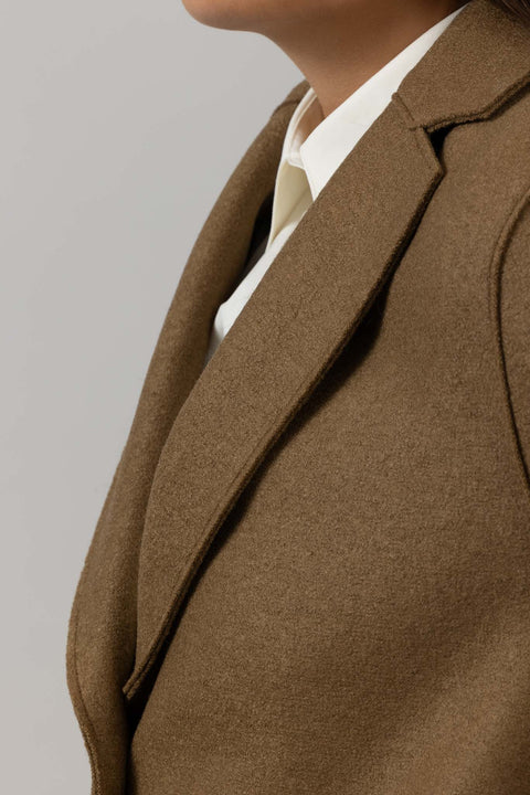 Kåpe - Overcoat Pressed Wool Shortbread