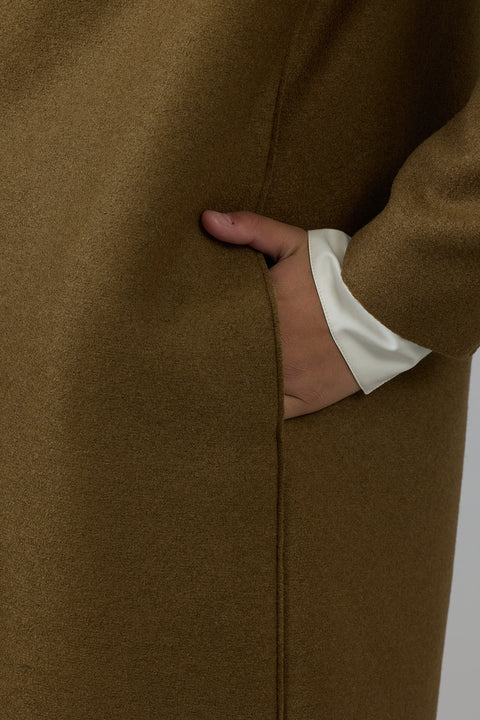 Kåpe - Overcoat Pressed Wool Shortbread