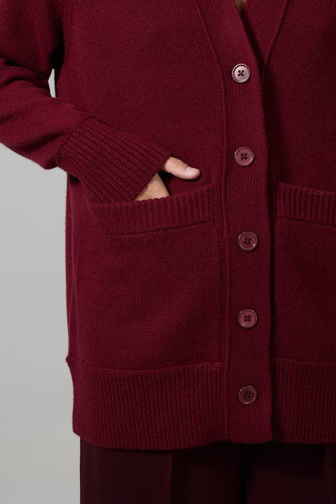 Cardigan - Modern Statements Burgundy