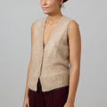 Vest - Fluffy Luxury Golden Brown