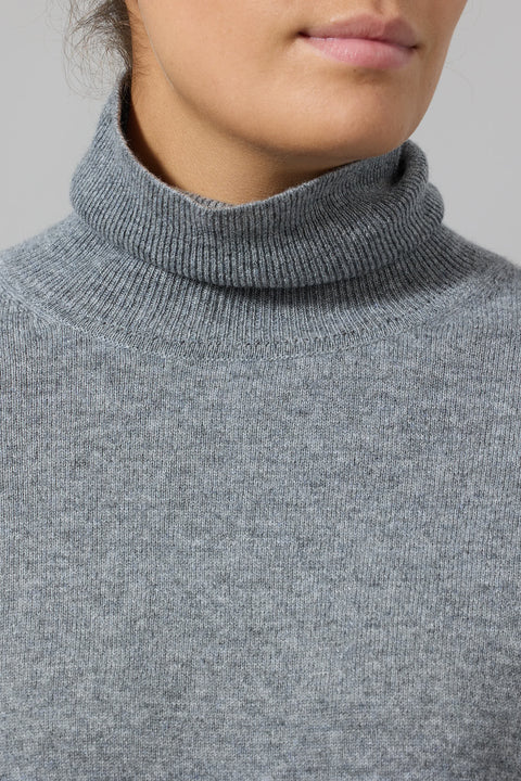 Genser - Century Turtleneck Grey Melange