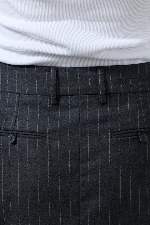 Skjørt - Tailored Côte D'azur Charcoal Pinstripe