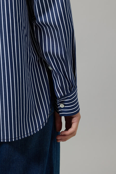 Skjorte - Coastal Shirt Navy Blue White