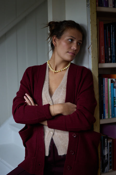 Cardigan - Modern Statements Burgundy