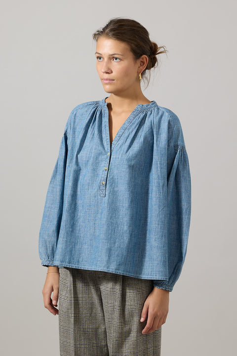 Bluse - Nipoa Blouse Chambray