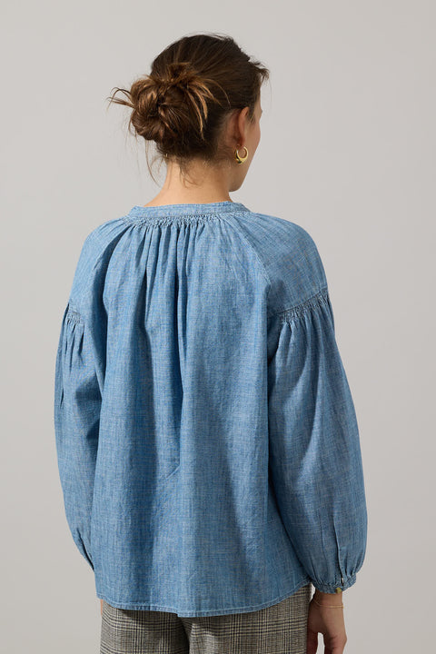 Bluse - Nipoa Blouse Chambray