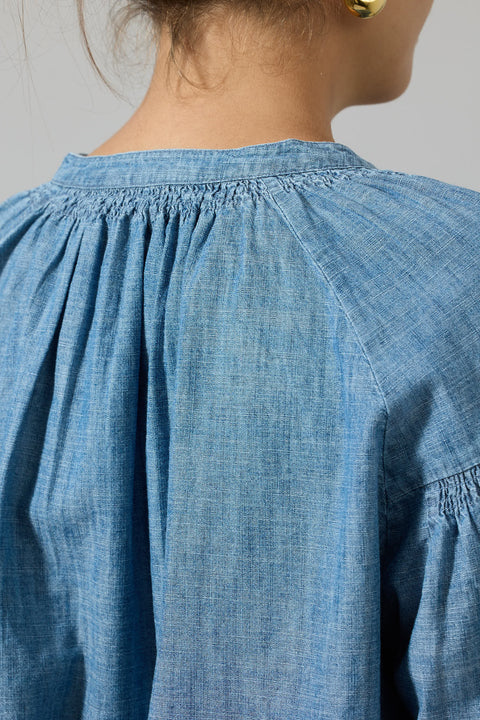 Bluse - Nipoa Blouse Chambray