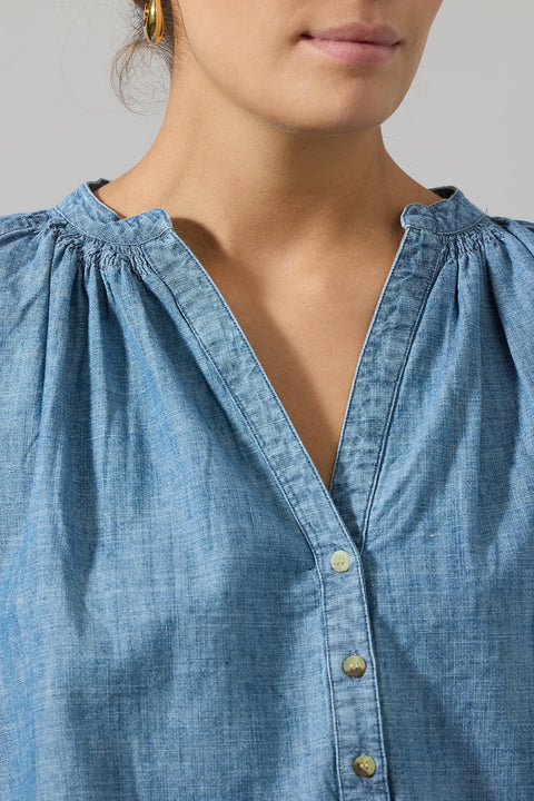 Bluse - Nipoa Blouse Chambray