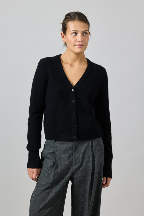 Cardigan - Boiled Button Black