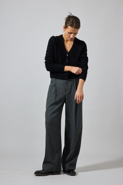 Cardigan - Boiled Button Black