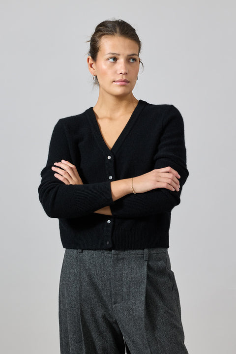 Cardigan - Boiled Button Black