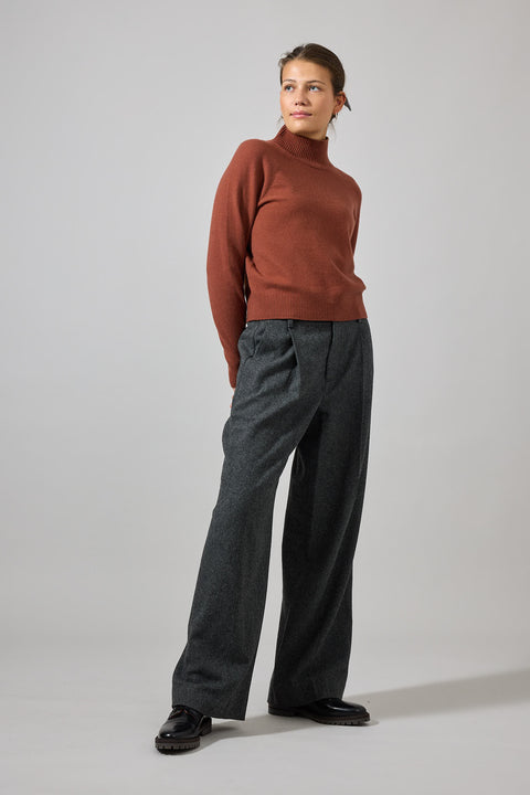 Genser - Raglan Turtleneck Rosewood