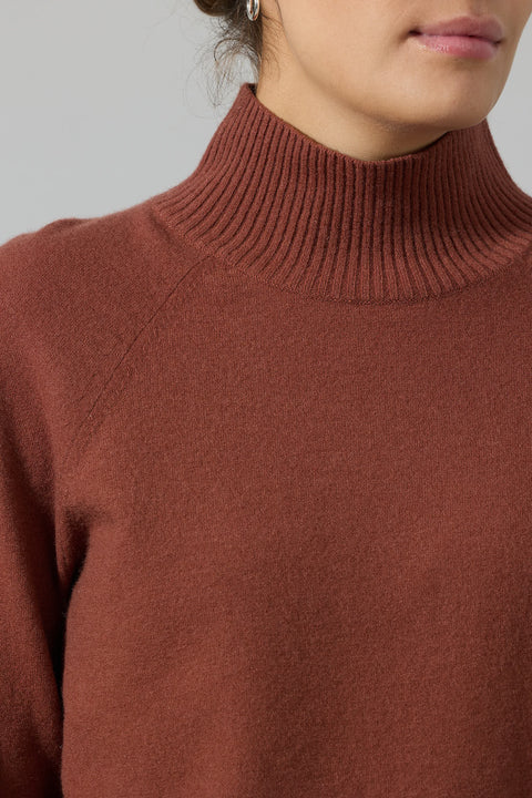 Genser - Raglan Turtleneck Rosewood