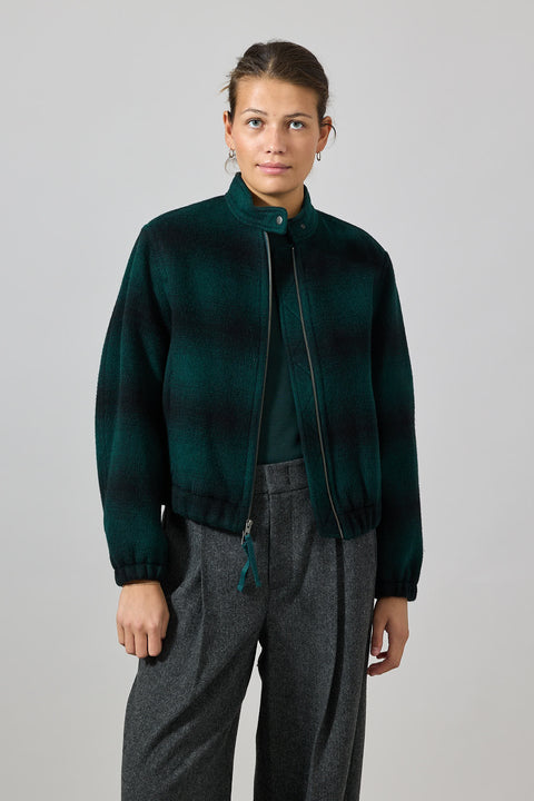 Jakke - Shadow Plaid Bomber Juniper