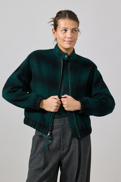 Jakke - Shadow Plaid Bomber Juniper