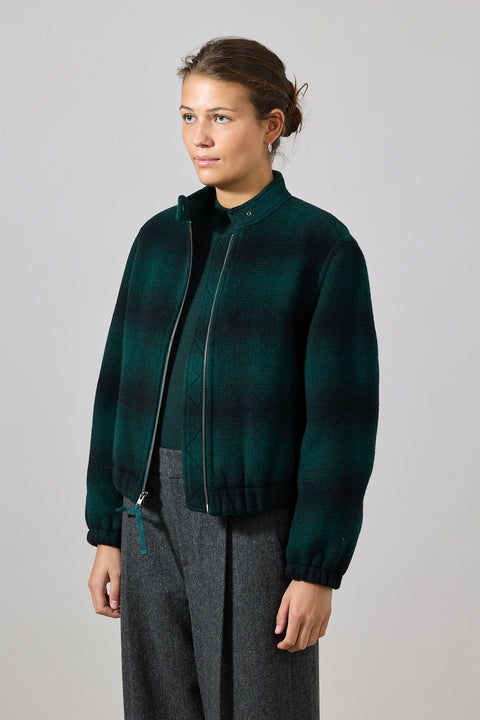 Jakke - Shadow Plaid Bomber Juniper