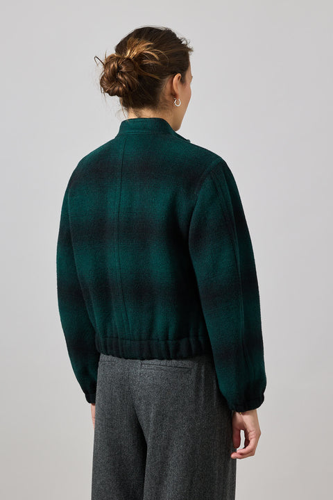 Jakke - Shadow Plaid Bomber Juniper