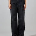 Jeans - Sheah High-Rise Straight Black Stained