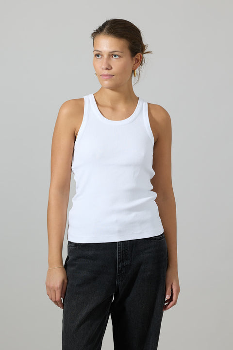 Singlet - Scoop NK Tank White