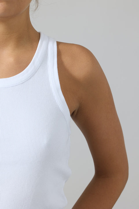 Singlet - Scoop NK Tank White