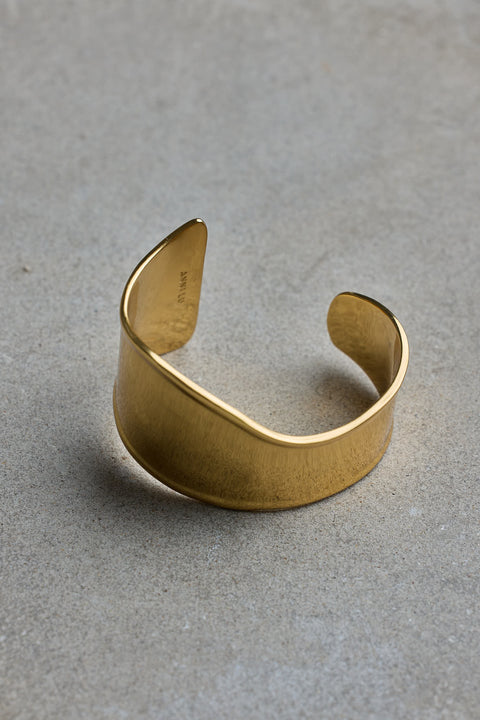 Armbånd - Swirly Square Bangle Gold