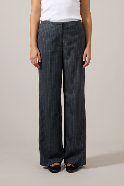 Bukse - Paloma Charcoal Pinstripe