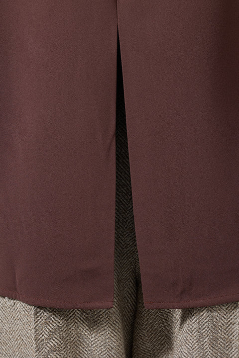 Bluse - Bailee Crepe Georgette Burgundy