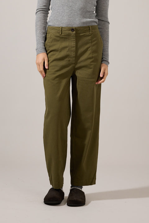 Bukse - Darted Twill Trousers Phosphorite Green