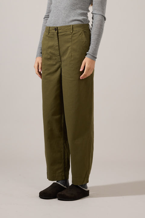 Bukse - Darted Twill Trousers Phosphorite Green