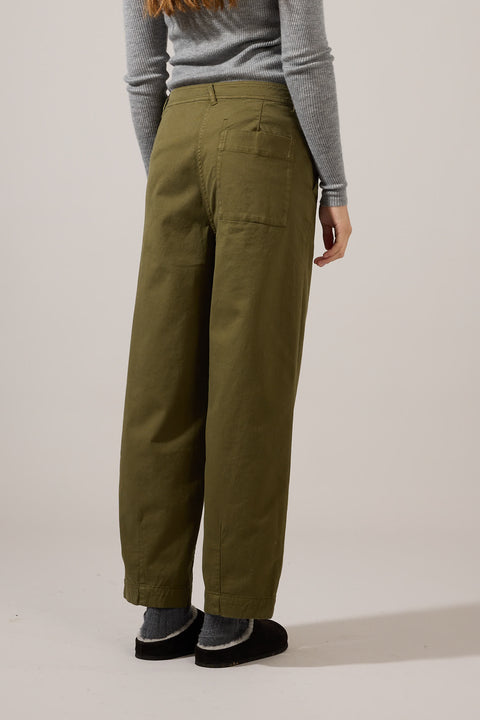 Bukse - Darted Twill Trousers Phosphorite Green