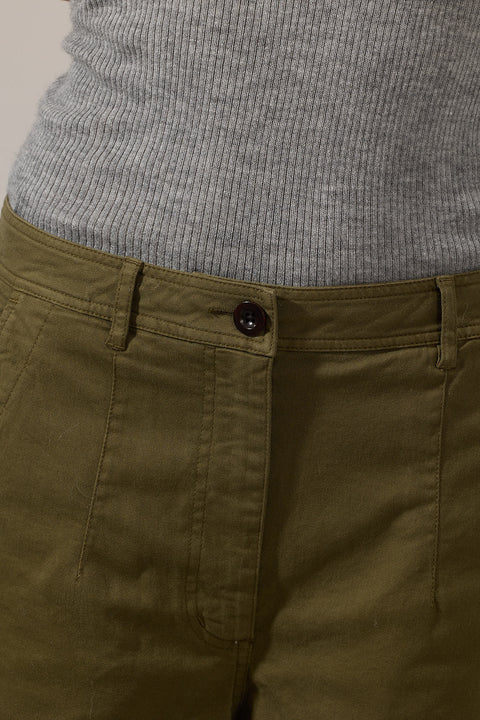 Bukse - Darted Twill Trousers Phosphorite Green