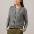 Vest - Button through Tank Grey Melange