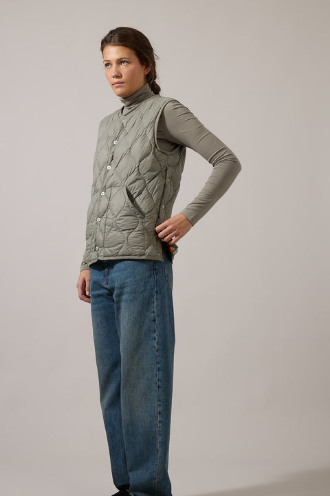 Vest - Military Down Vest Dark Sage Green