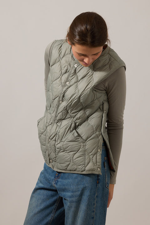 Vest - Military Down Vest Dark Sage Green