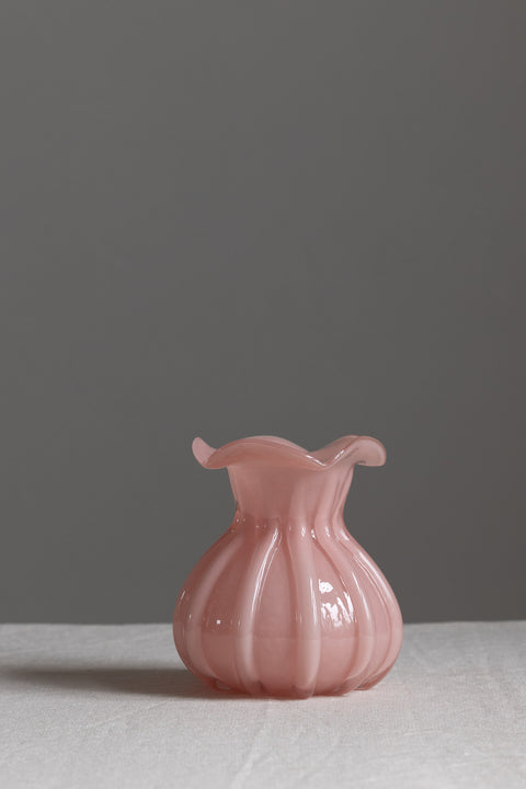 Vase - Glass H15,5cm Rosa