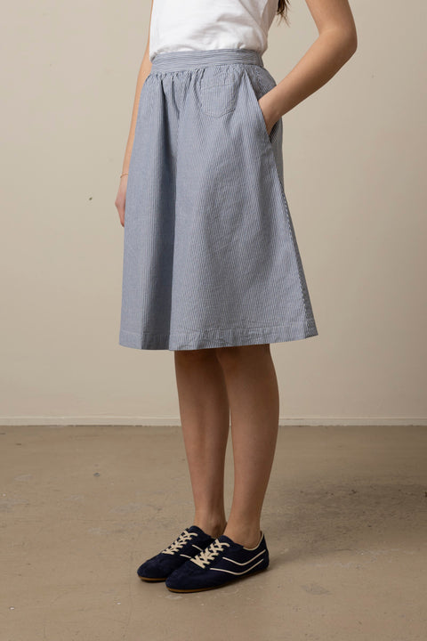 Skjørt - Neela Skirt Striped Mix Blue Boy